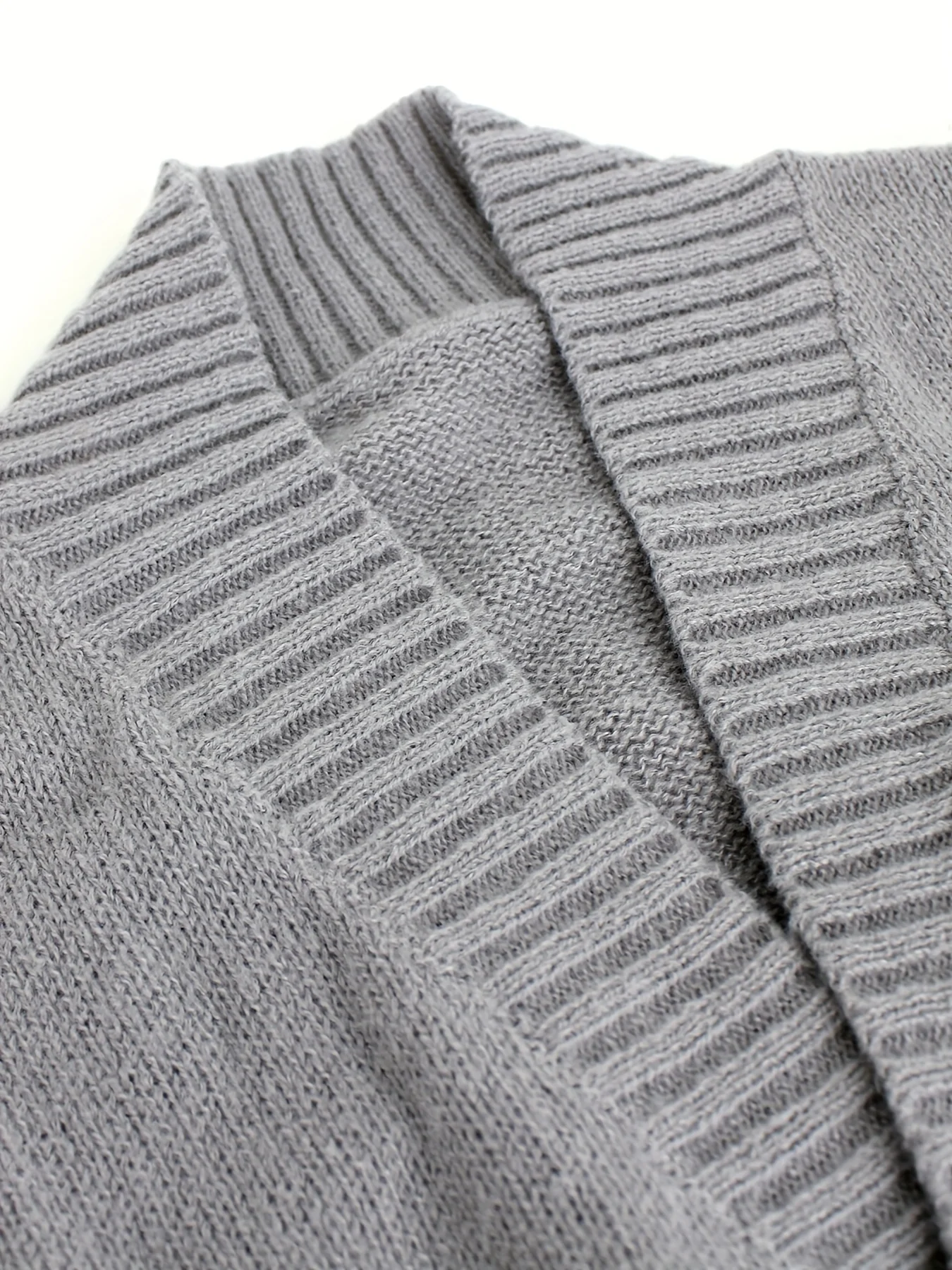 deanwangkt-1  Solid Open Front Knit Belted Cardigan, Casual Long Sleeve Cardigan For Fall & Winter, Women's Clothing - Deanwangkt