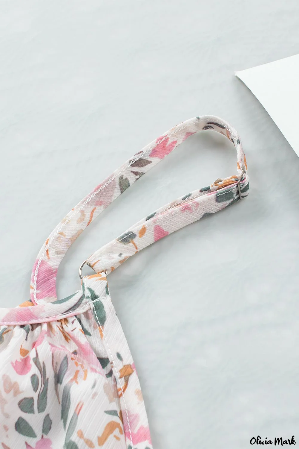 Deanwangkt - Floral Tie Neck Long Sleeve Crinkle Blouse - Deanwangkt