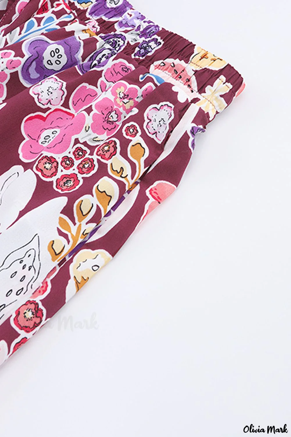 Deanwangkt - Bohemian Floral Long Sleeve V-Neck Blouse - Deanwangkt