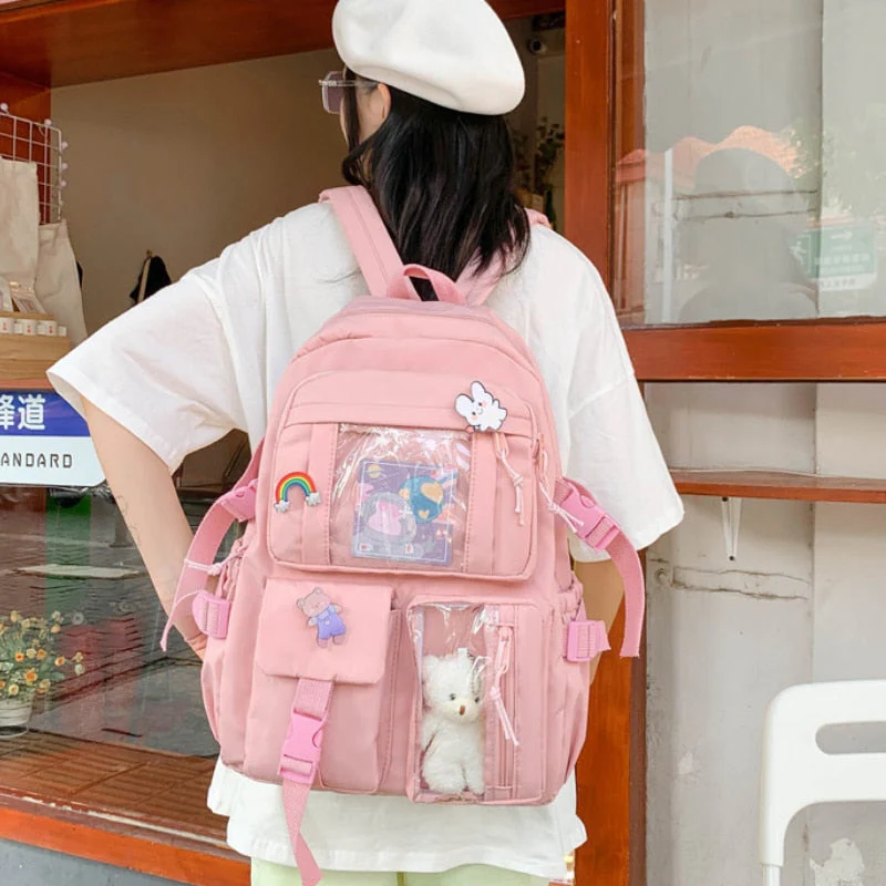 Back to school backpack Schoolbag Girl INS Korean Edition College Wind High Junior High Students SEN Department Of Girls Backpack - Deanwangkt