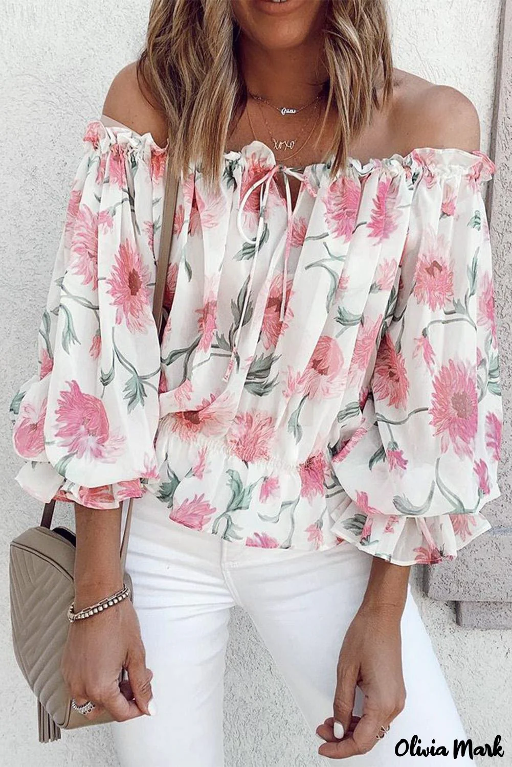 Deanwangkt - Floral off-the-shoulder blouse - Deanwangkt