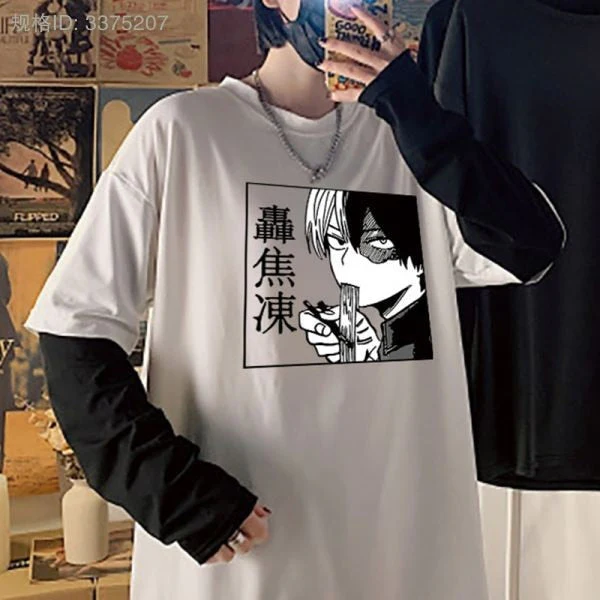 Black Friday Sales Rainbow Sleeve Harajuku T-Shirt Women's Stitching Long Sleeve T-Shirt Stripe Printing O-Neck Chic Tops Deanwangkt Summer Streetwear - Deanwangkt