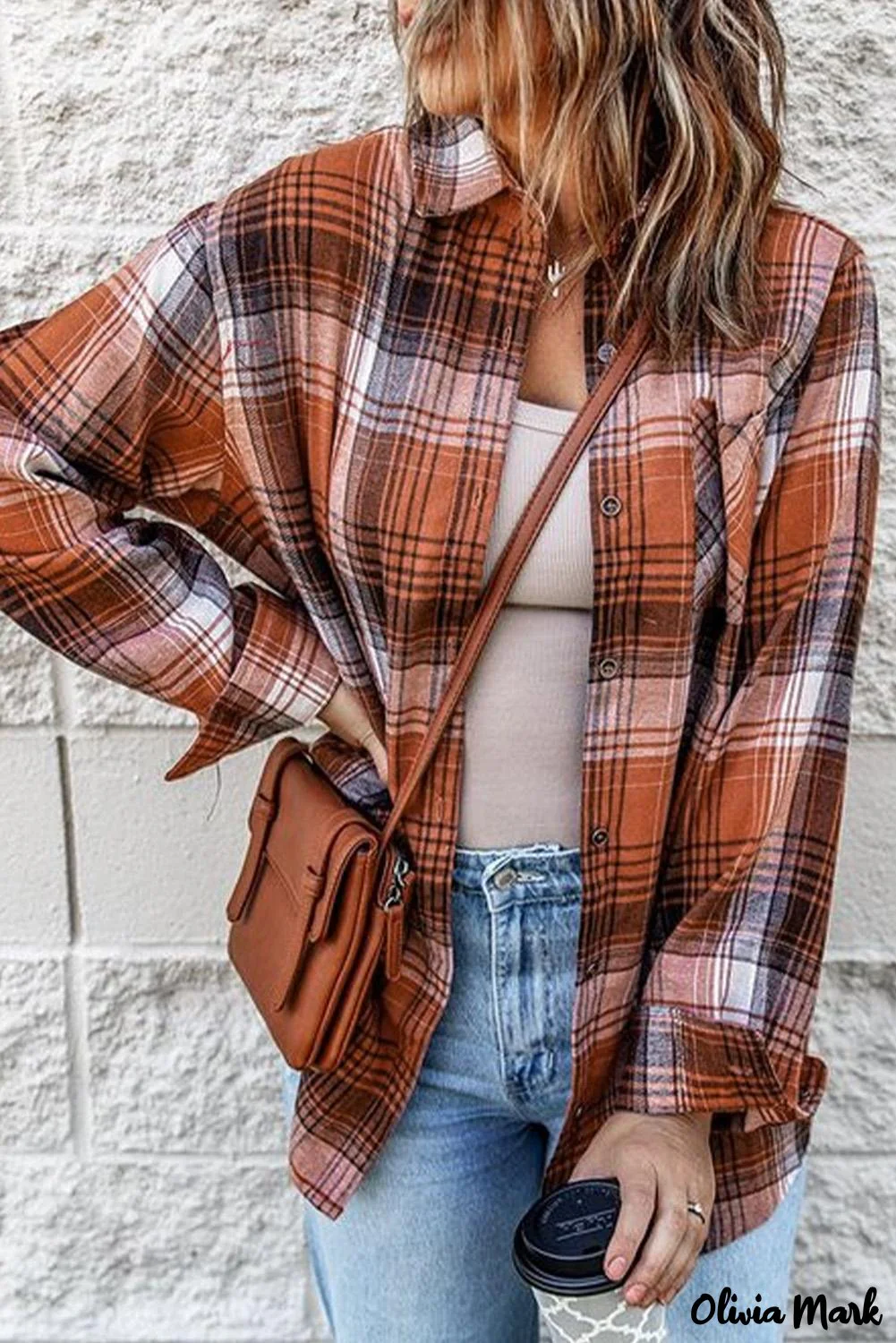 Deanwangkt - Long sleeve plaid shirt with pocket - Deanwangkt