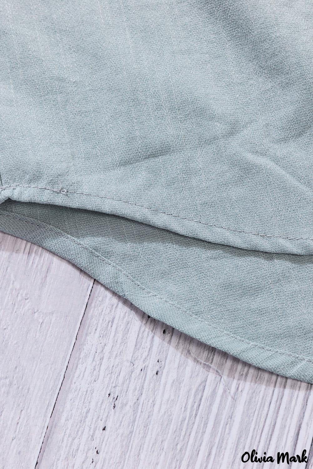 Deanwangkt - Khaki button down long sleeve shirt with pocket - Deanwangkt