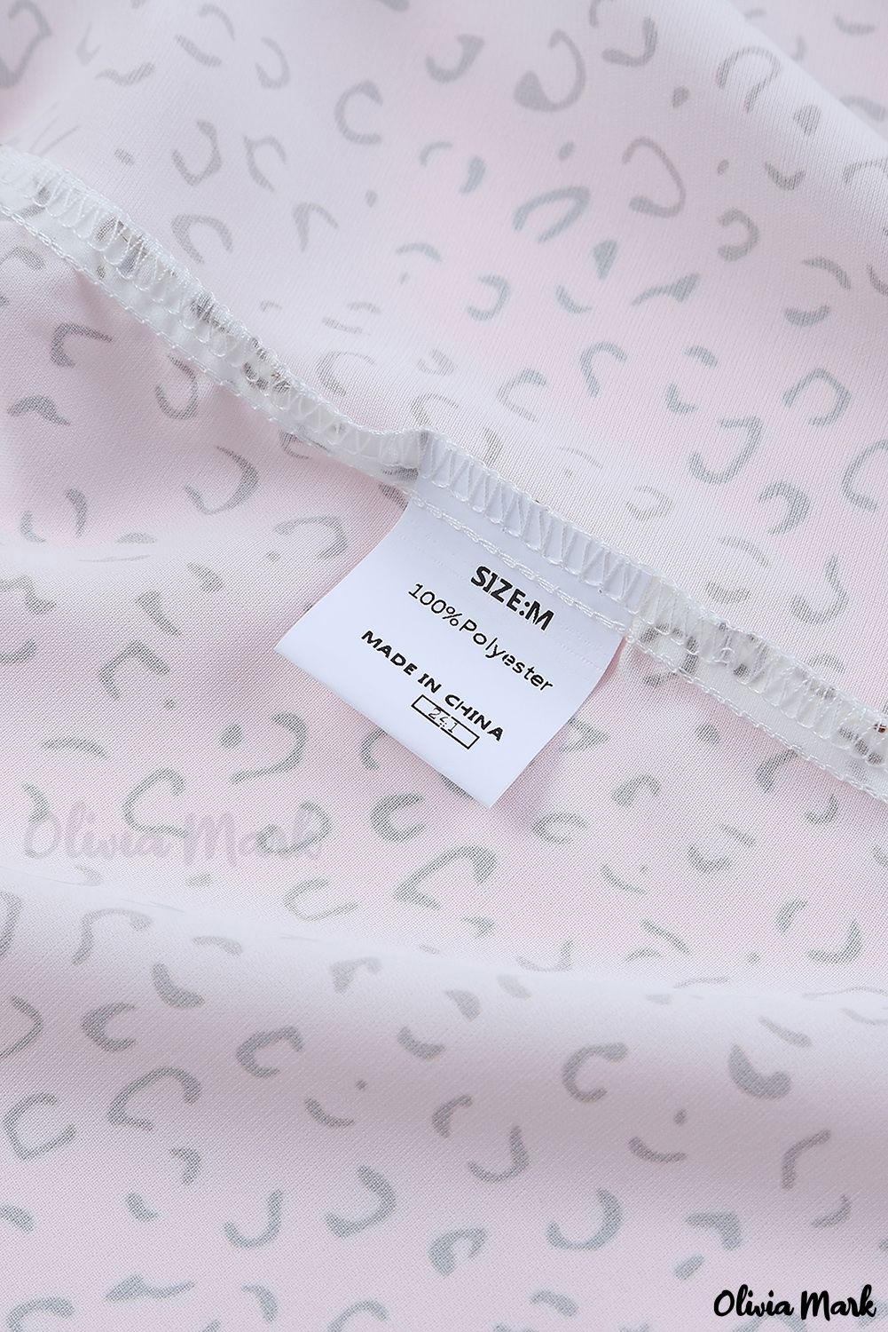 Deanwangkt - Leopard Long Sleeve Round Neck Blouse - Deanwangkt