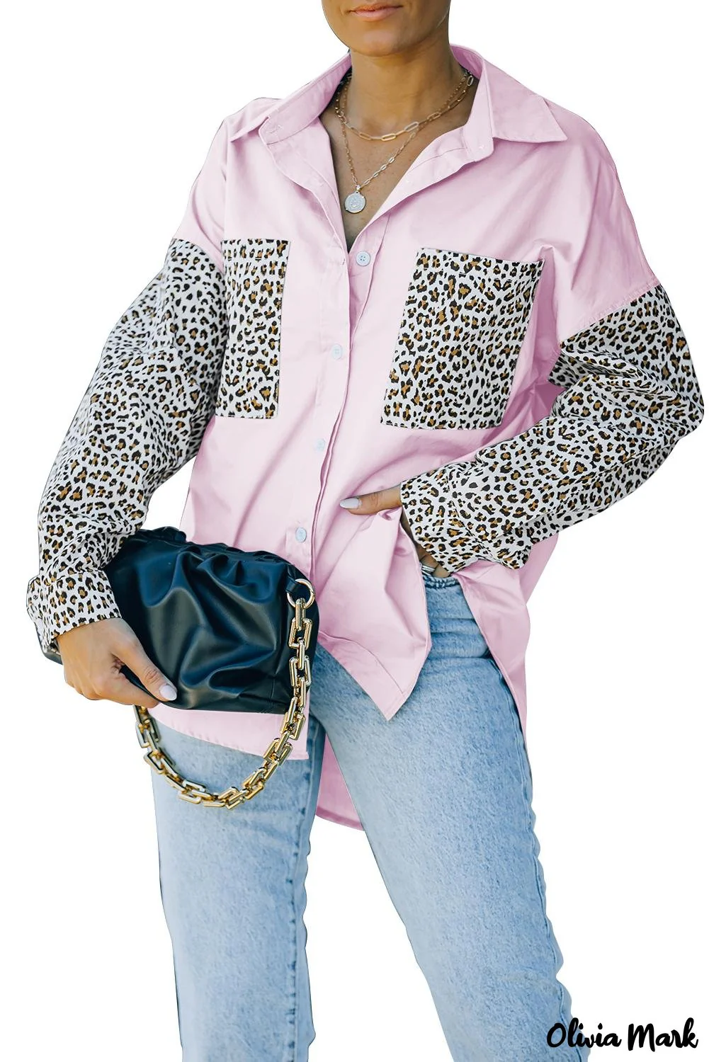 Deanwangkt - Patchwork Drop Shoulder Long Sleeve Shirt - Deanwangkt