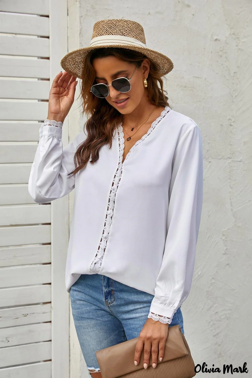 Deanwangkt - Black Crochet Lace Button Down Long Sleeve Shirt - Deanwangkt