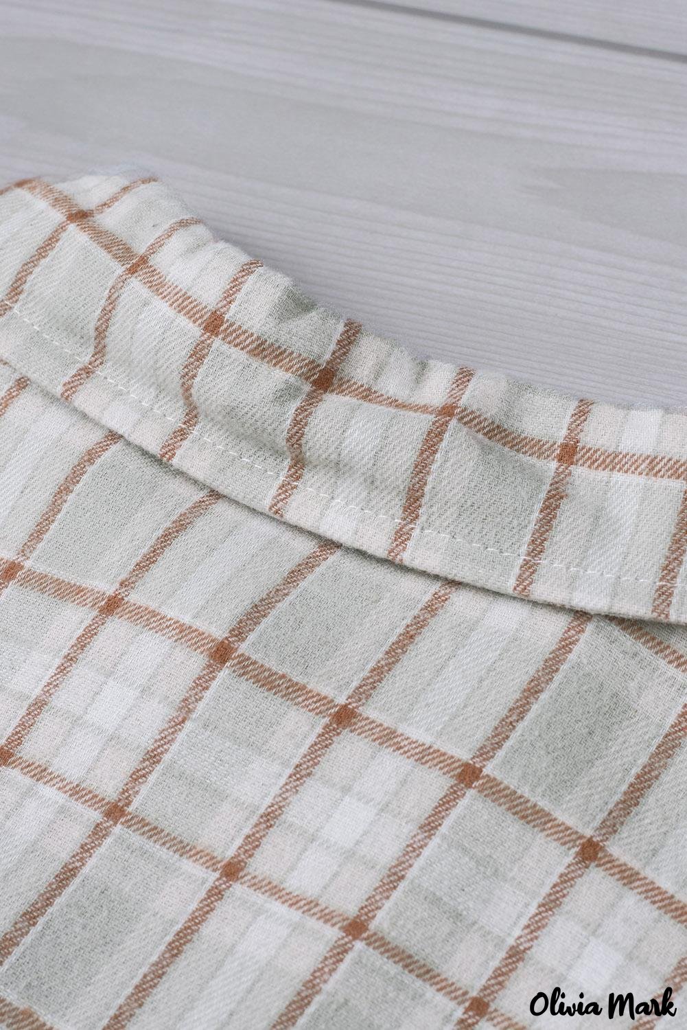 Deanwangkt - Pink Plaid Button Down Long Sleeve Shirt With Color Block Pocket - Deanwangkt