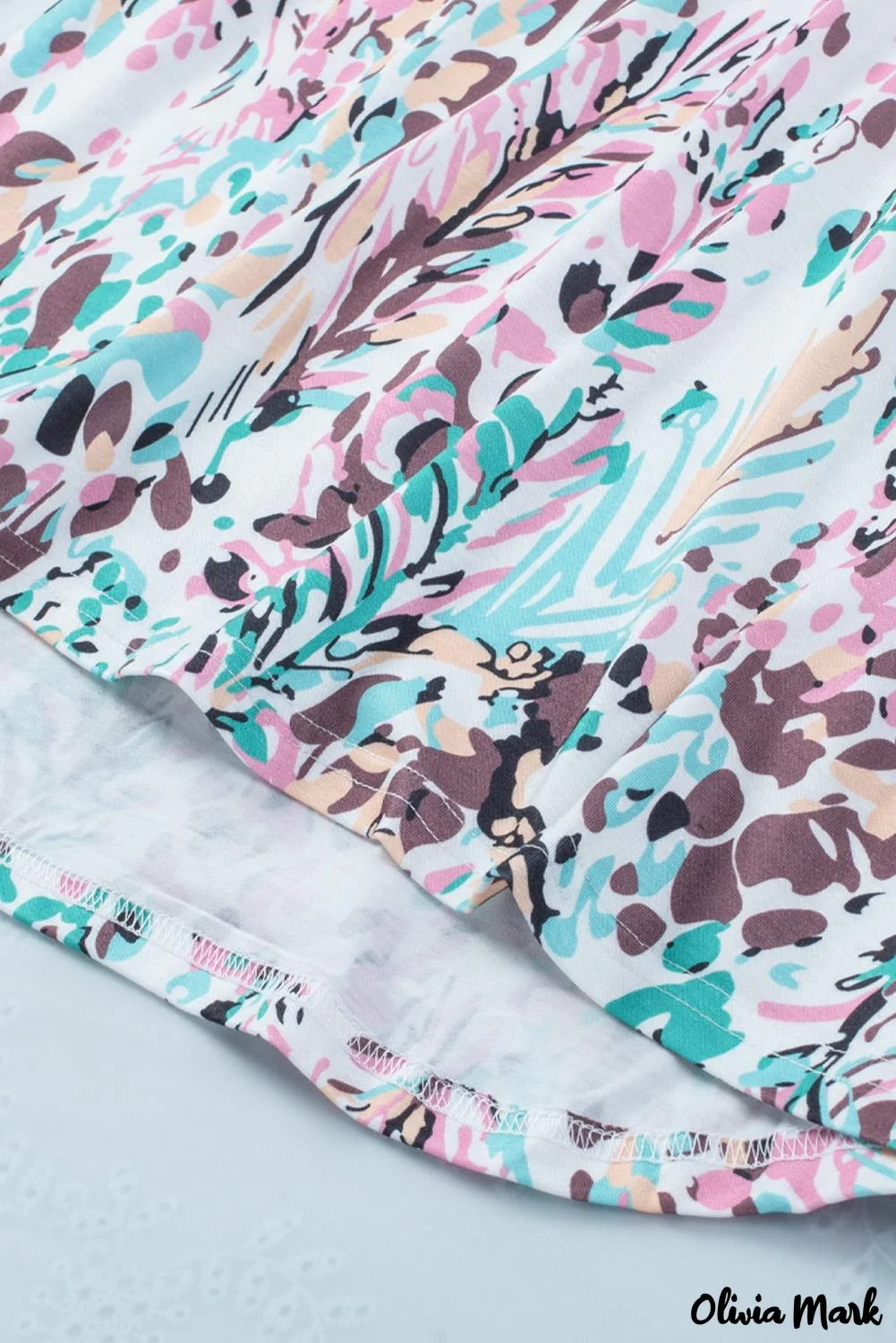 Deanwangkt - Green Floral Print Puff Sleeve Loose Blouse - Deanwangkt