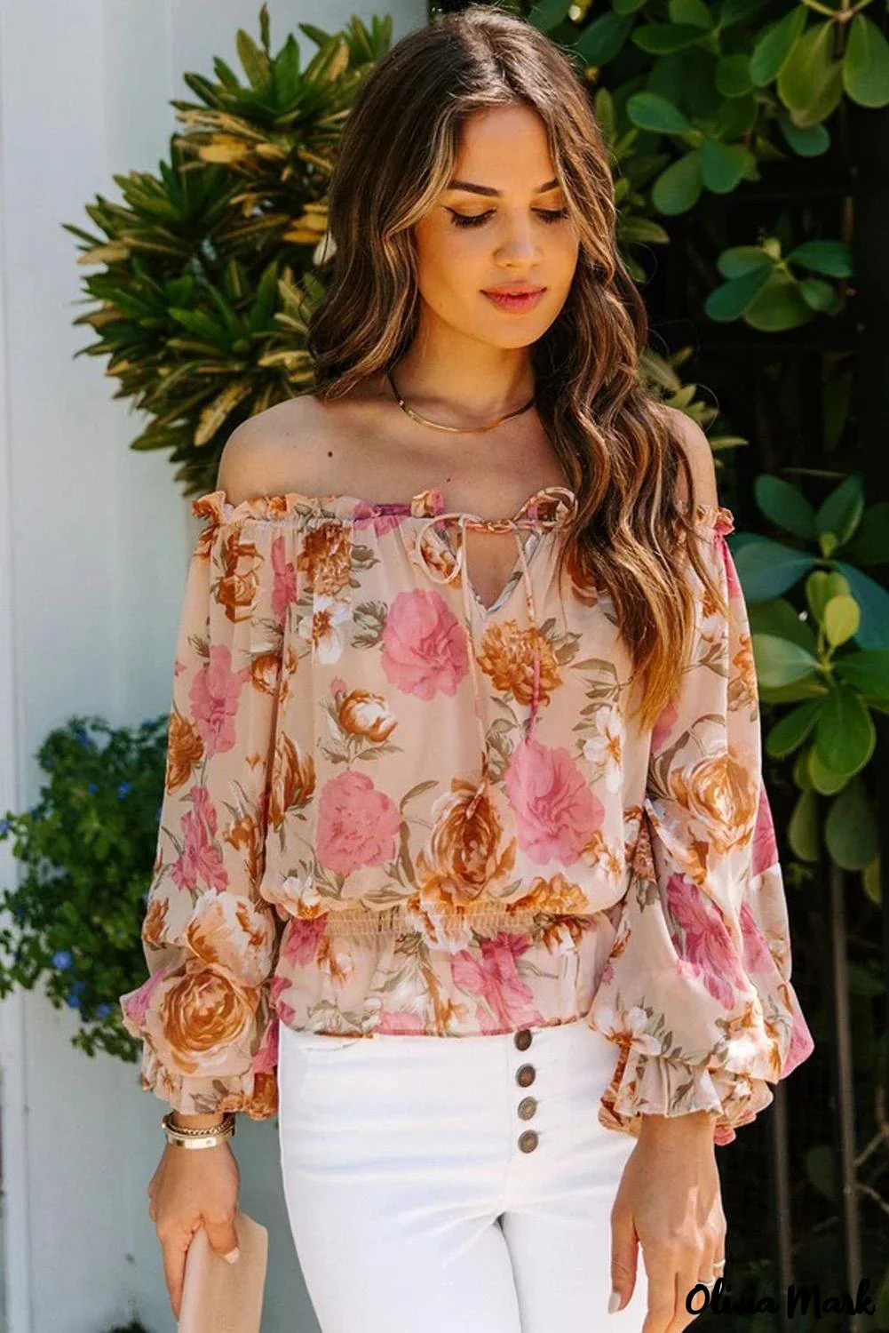 Deanwangkt - Floral off-the-shoulder blouse - Deanwangkt