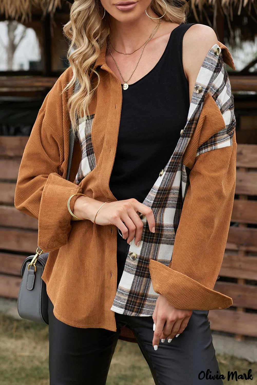 Deanwangkt - Brown Checked Corduroy Shirt - Deanwangkt