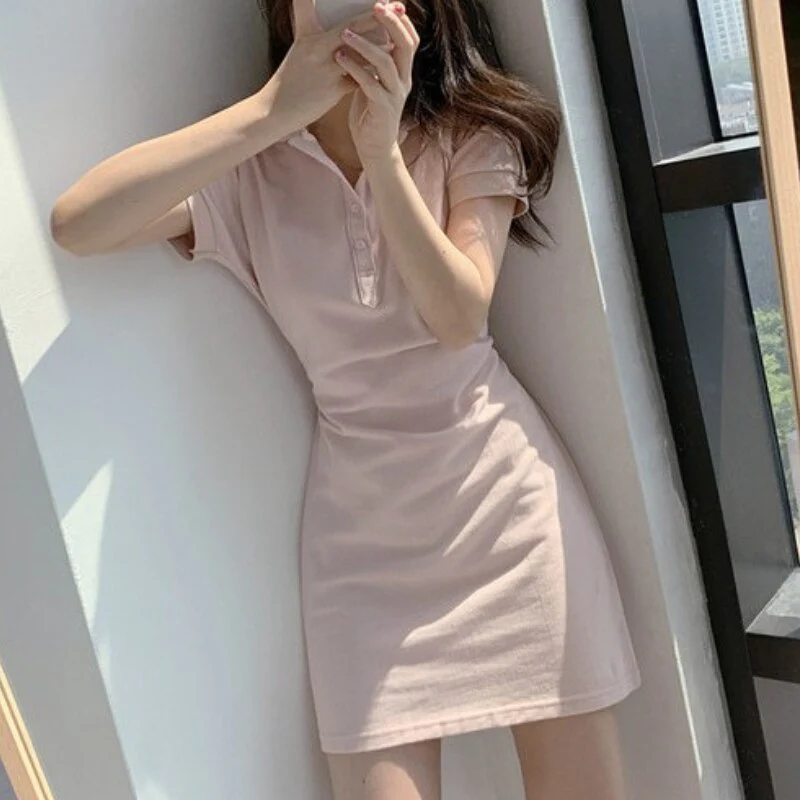 Christmas Gift Deanwangkt Women's Za Summer Casual Shirt Dress Office Lady Lace Up Elegant Top Korean Slim Chic A-Line Vestido - Deanwangkt