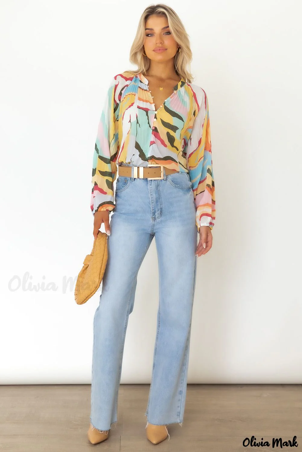 Deanwangkt - Multicolor Crinkle Long Sleeve Tropical Fish Skin Shirt - Deanwangkt