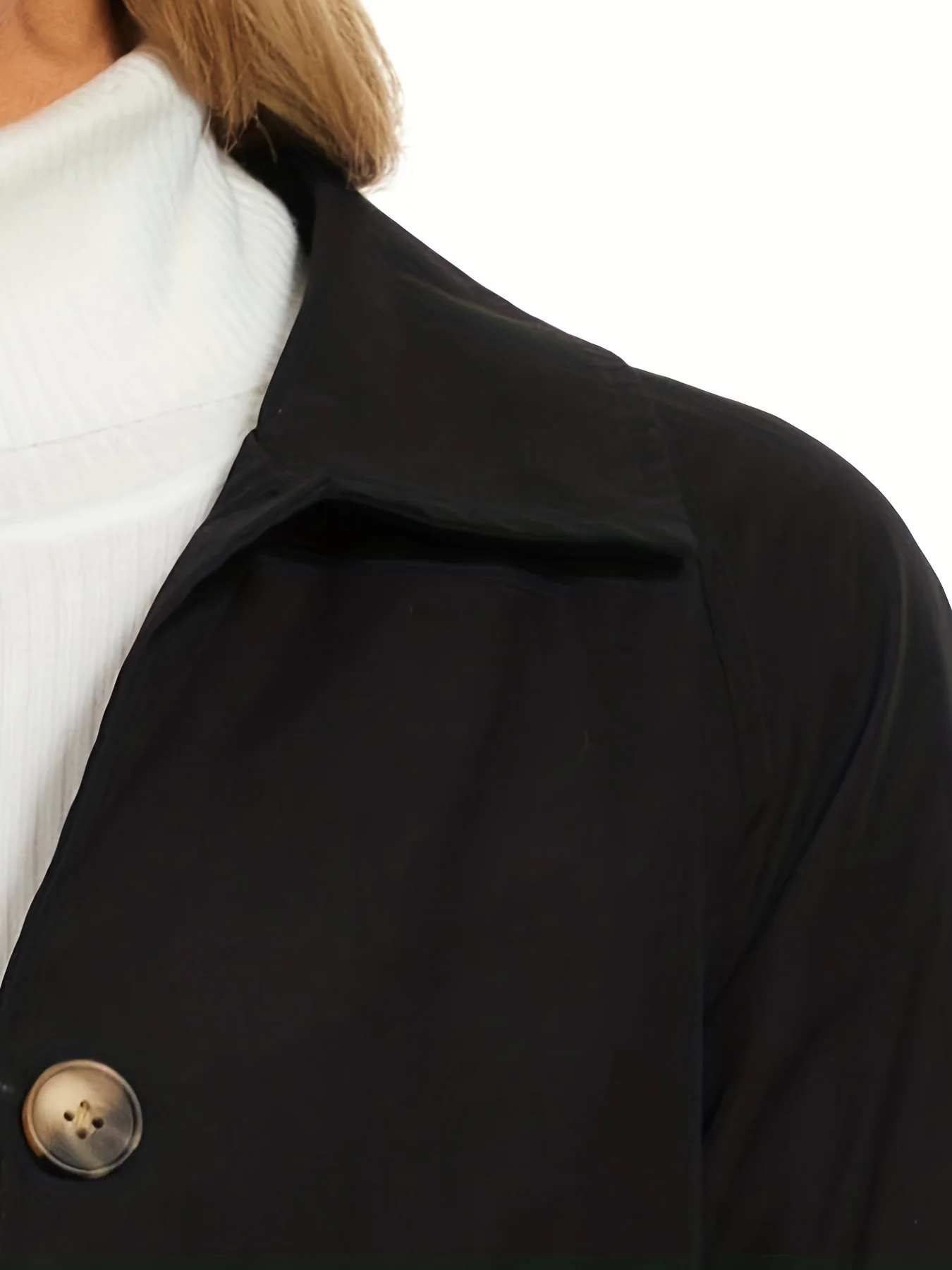 deanwangkt-1  Long Sleeve Oversized Trench Coat, Single-breasted Casual Outerwear, Women's Clothing - Deanwangkt