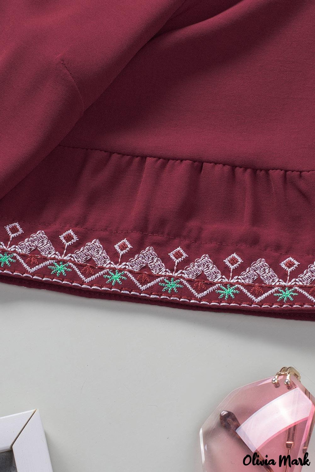 Deanwangkt - Green Bohemian Floral V-Neck Casual Blouse - Deanwangkt