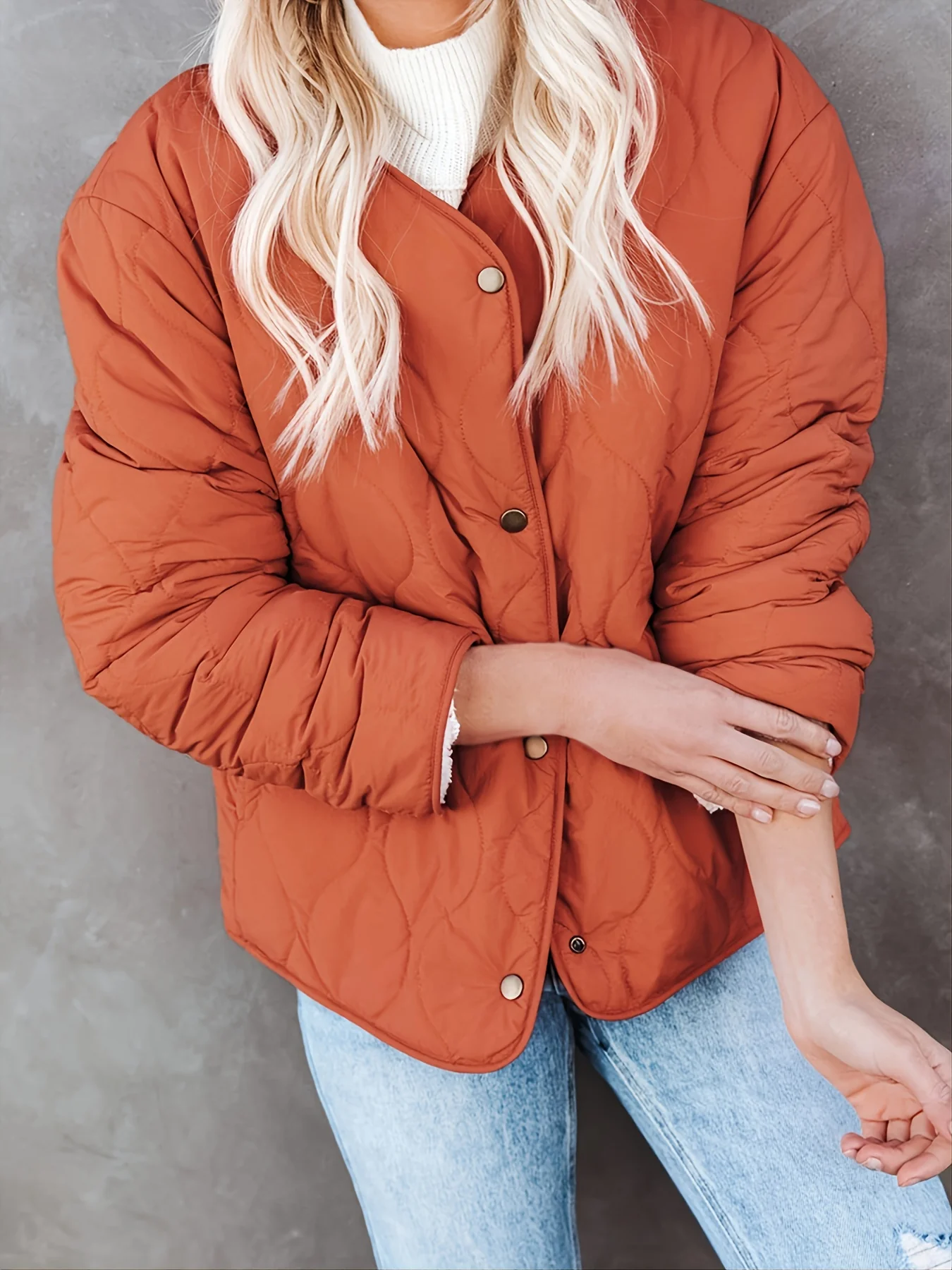 Women's Outerwear Solid Pocket Padded Coat - Deanwangkt