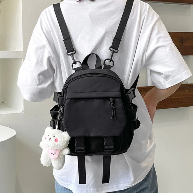 Back to school backpack Fashion Kawaii Mini Shoulder Bag For Teenage Girls Multi-Function Small Ladies Travle Backpacks - Deanwangkt