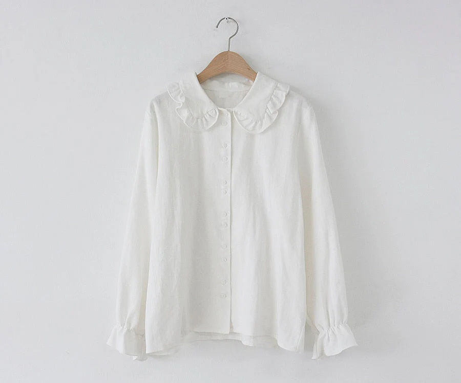 Christmas Gift Autumn  white shirt Summer femme Casual loose Women Long sleeve Girls Blouse New Women Blouses Tops Loose Female Blusas - Deanwangkt