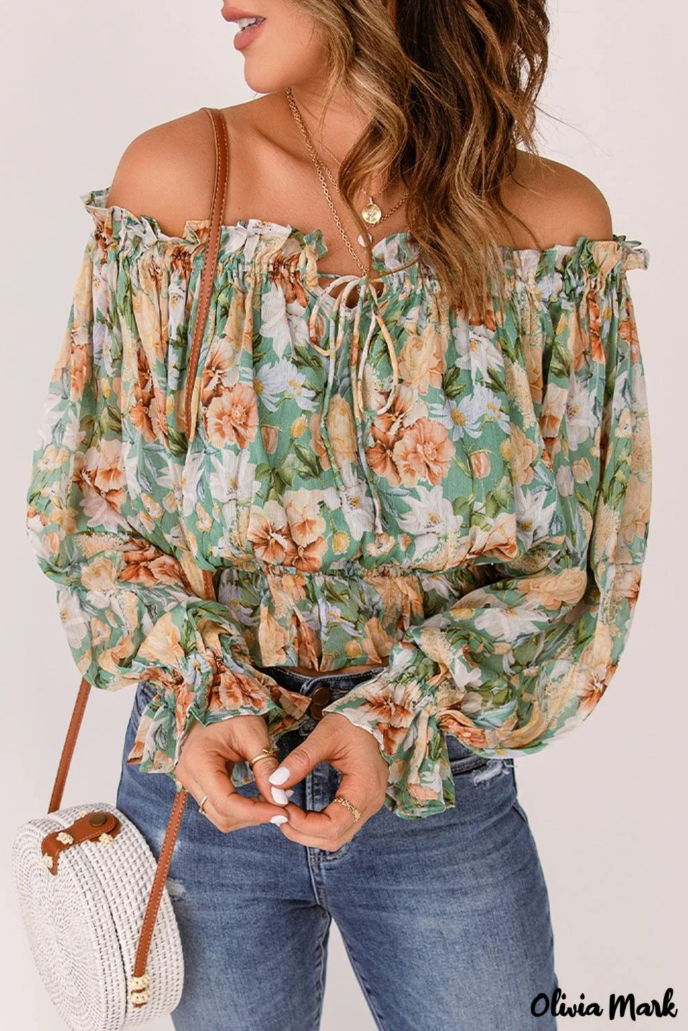 Deanwangkt - Floral off-the-shoulder blouse - Deanwangkt