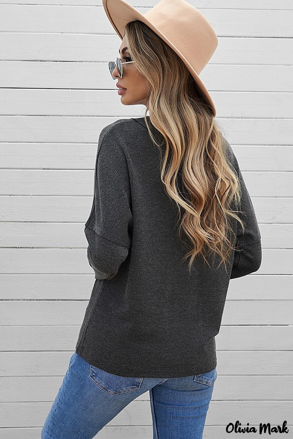 Deanwangkt - Loose buttoned khaki long sleeve shirt - Deanwangkt