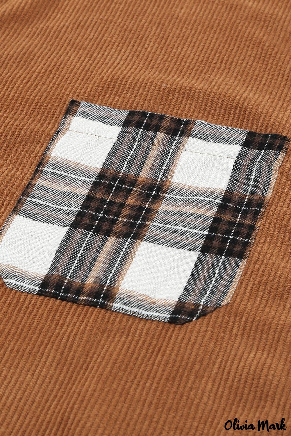 Deanwangkt - Brown Checked Corduroy Shirt - Deanwangkt