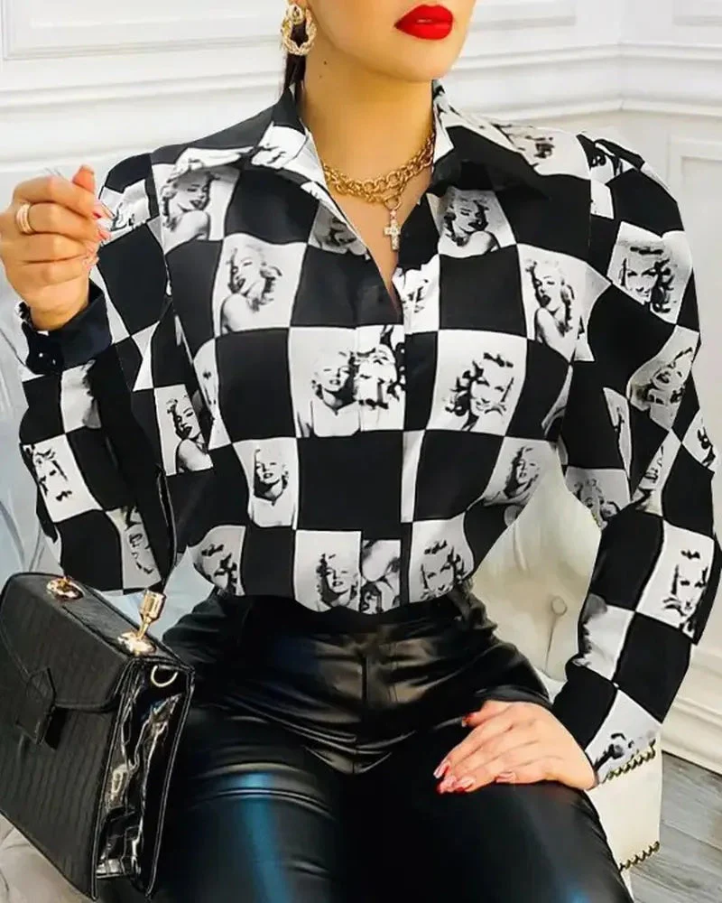 Deanwangkt - Check Print Puff Sleeve Shirt - Deanwangkt