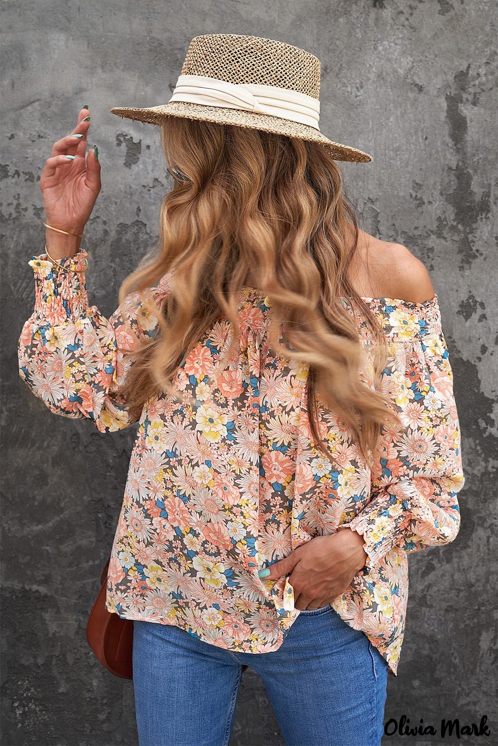 Deanwangkt - Floral Smocked Off Shoulder Top - Deanwangkt
