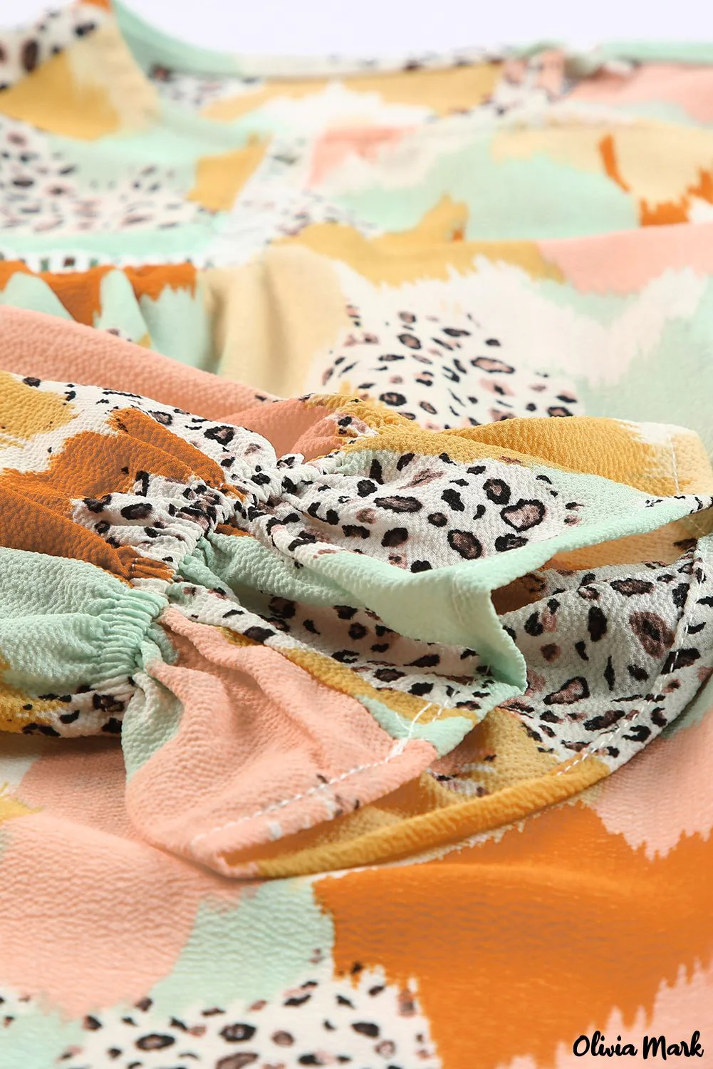 Deanwangkt - Multicolor Abstract Print Long Sleeve Blouse - Deanwangkt