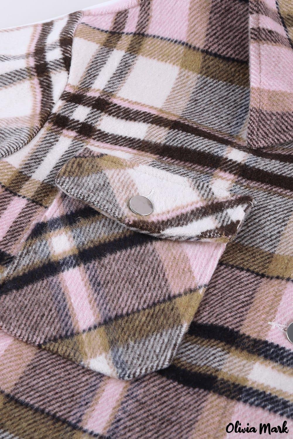 Deanwangkt - Pink Geometric Check Pocket Shirt - Deanwangkt