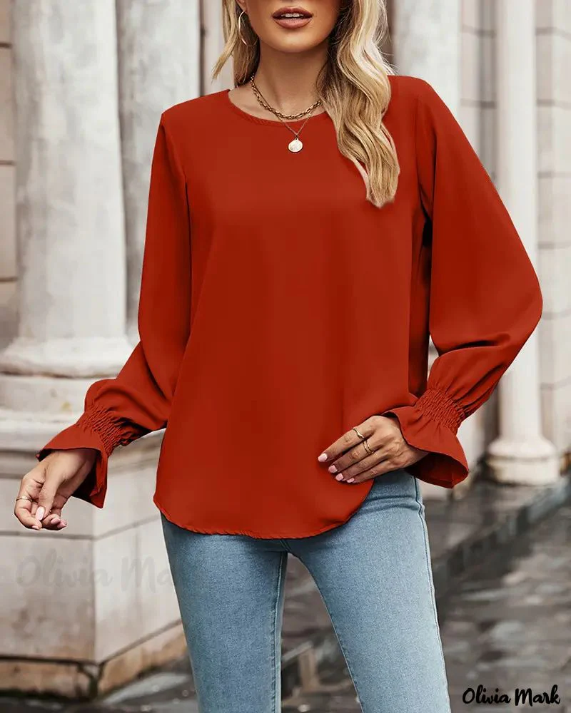 Deanwangkt - Long sleeve top with round neck - Deanwangkt