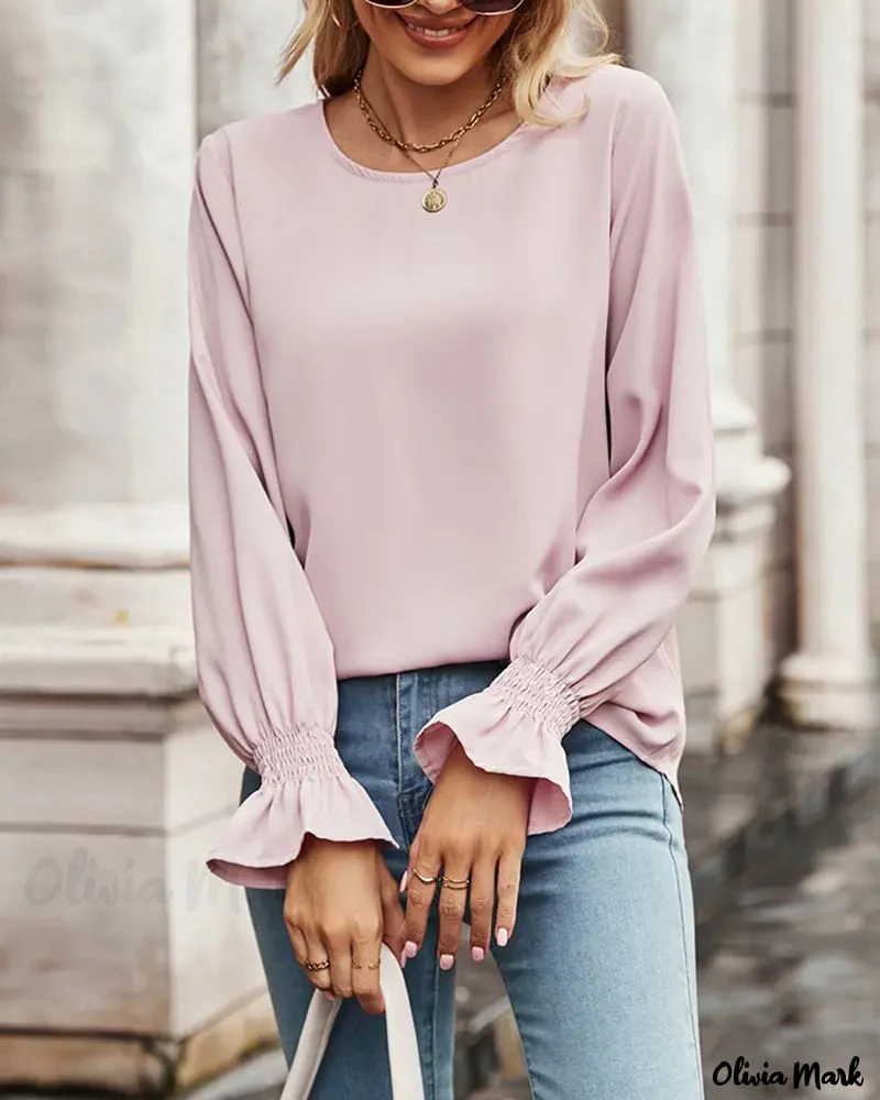 Deanwangkt - Long sleeve top with round neck - Deanwangkt