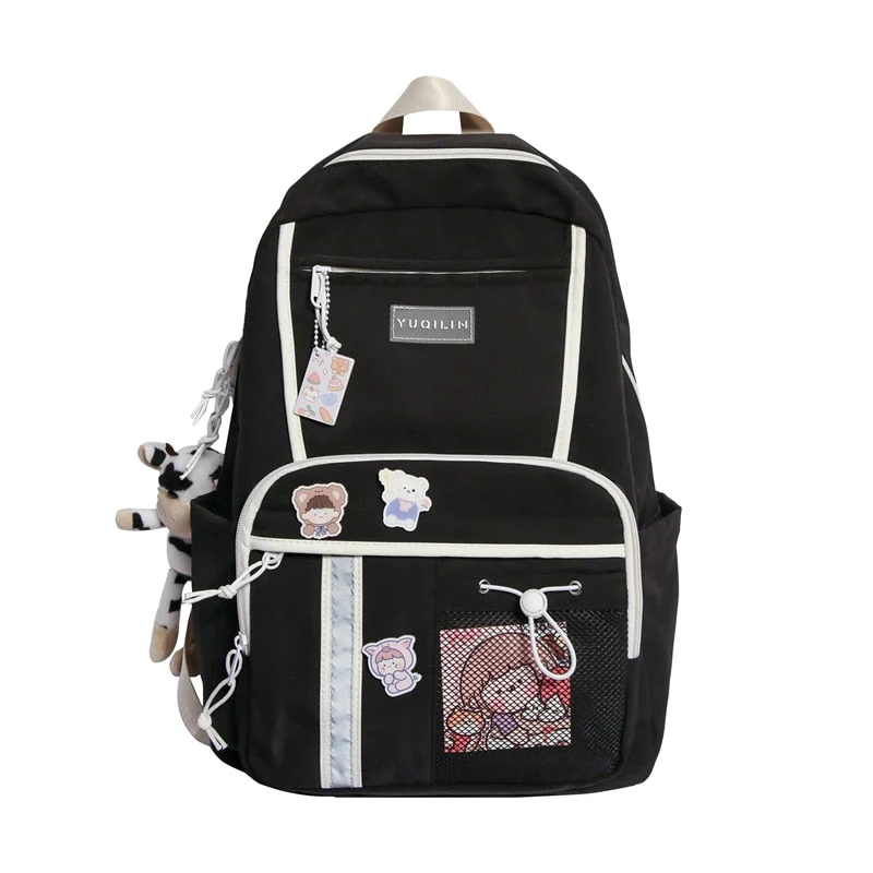 Back to school backpack Schoolbag Female Korean High Student Japanese Deanwangkt  High-Capacity Middle And Junior High Backpack - Deanwangkt