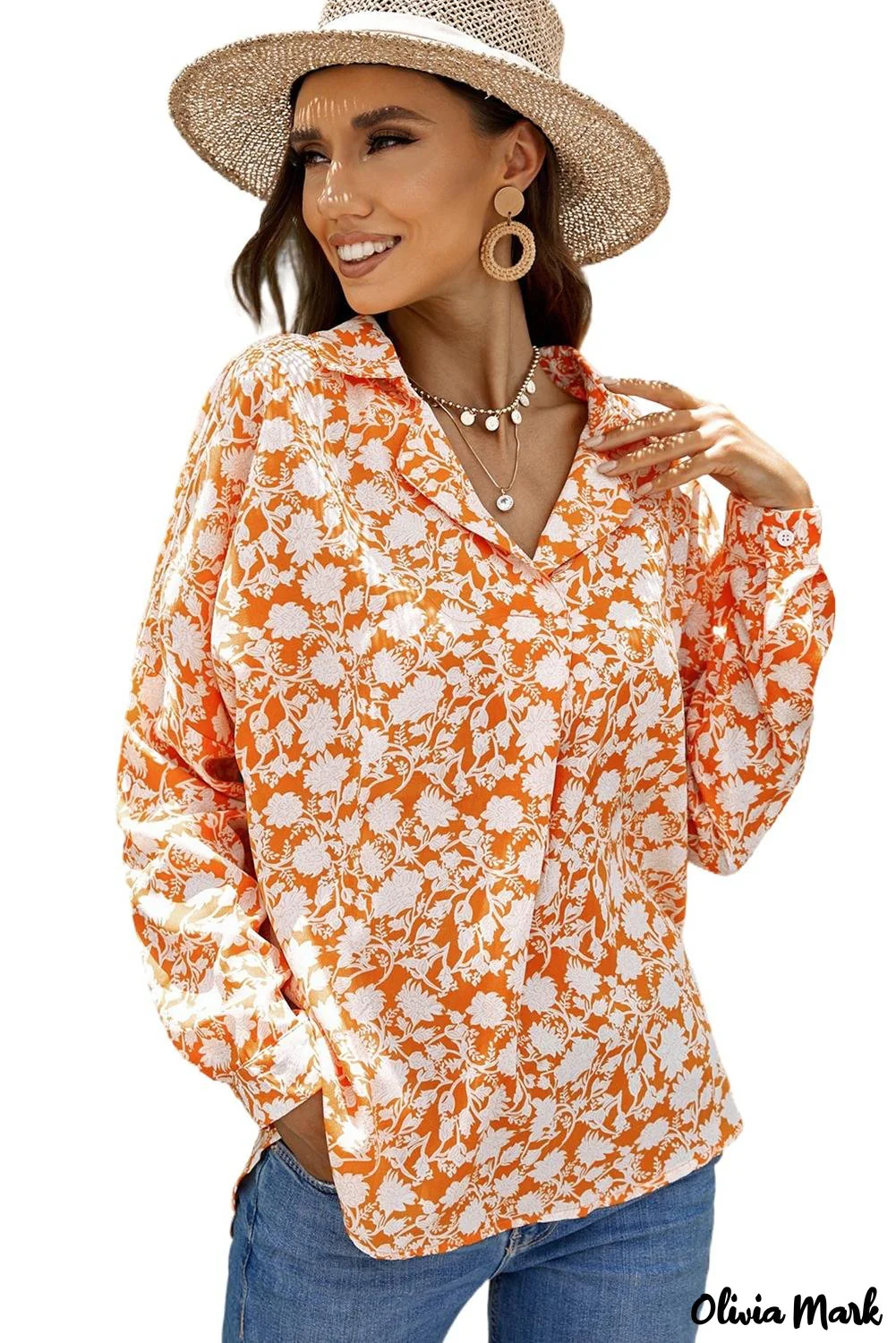 Deanwangkt - White Floral Button Down Long Sleeve Shirt - Deanwangkt