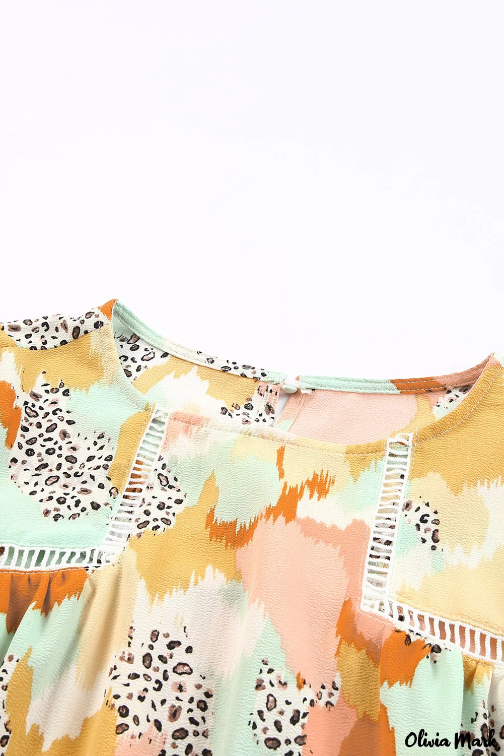 Deanwangkt - Multicolor Abstract Print Long Sleeve Blouse - Deanwangkt
