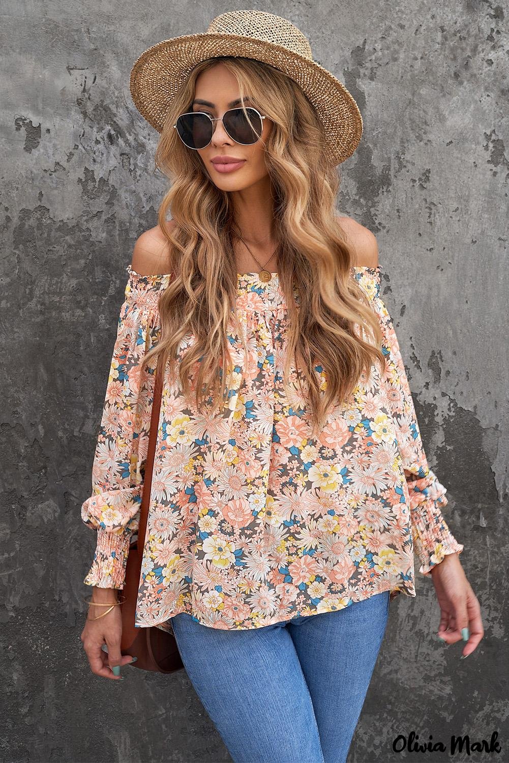 Deanwangkt - Floral Smocked Off Shoulder Top - Deanwangkt