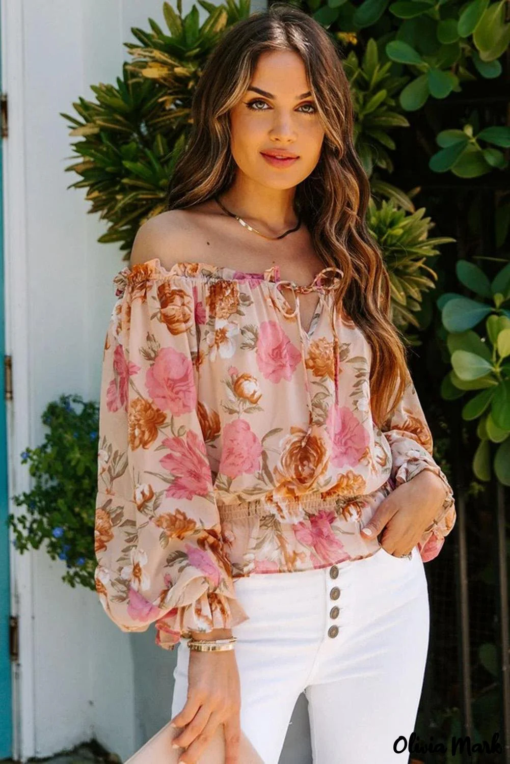Deanwangkt - Floral off-the-shoulder blouse - Deanwangkt