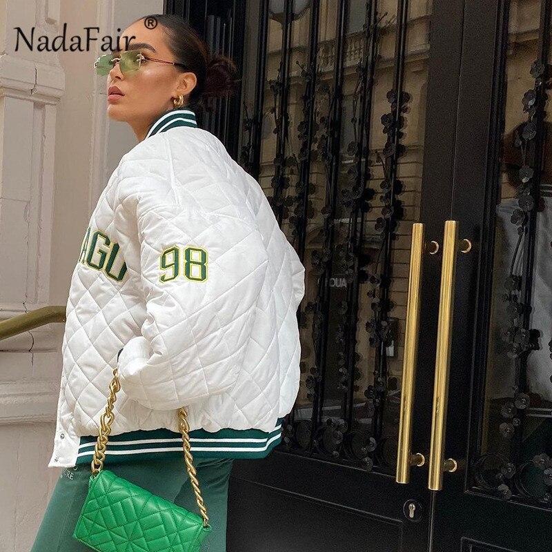 Autumn Long Sleeve Winter Jackets Women Fashion Street Wear Cotton Zip Up Baseball Sport Coats Female Outfits Parkas-1104 - Deanwangkt