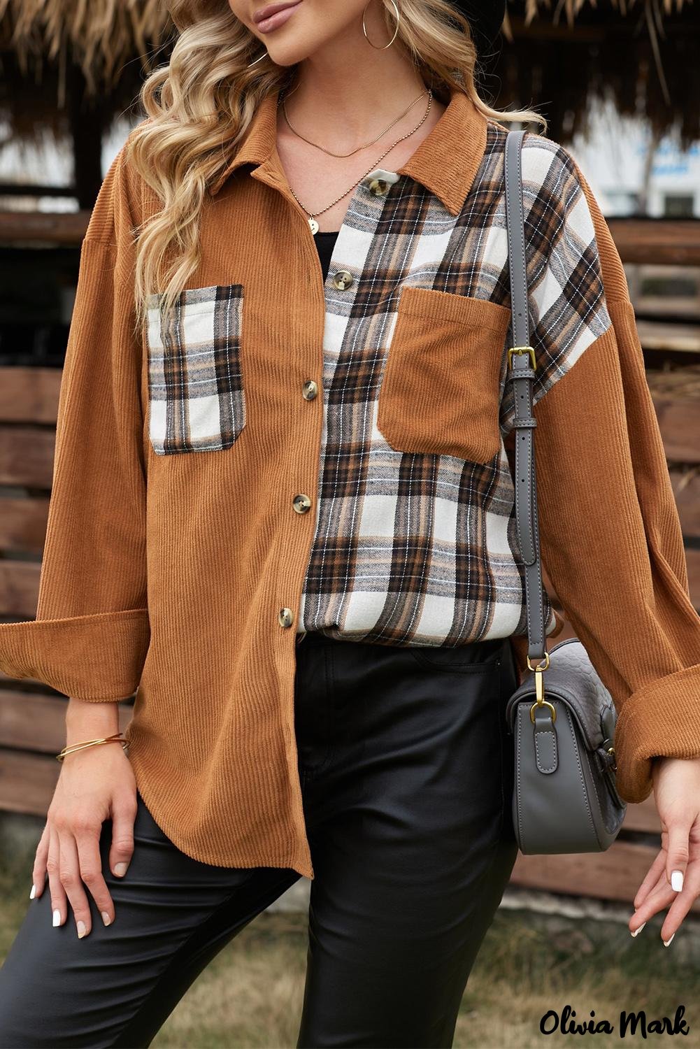 Deanwangkt - Brown Checked Corduroy Shirt - Deanwangkt