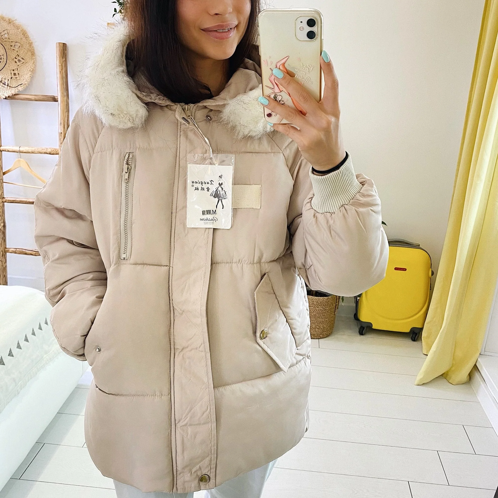 Christmas Gift Deanwangkt New Cotton-padded Clothes Women's Mid-length Winter Jacket Female Thick Ins Bread Clothing Women Loose Padded Coats - Deanwangkt