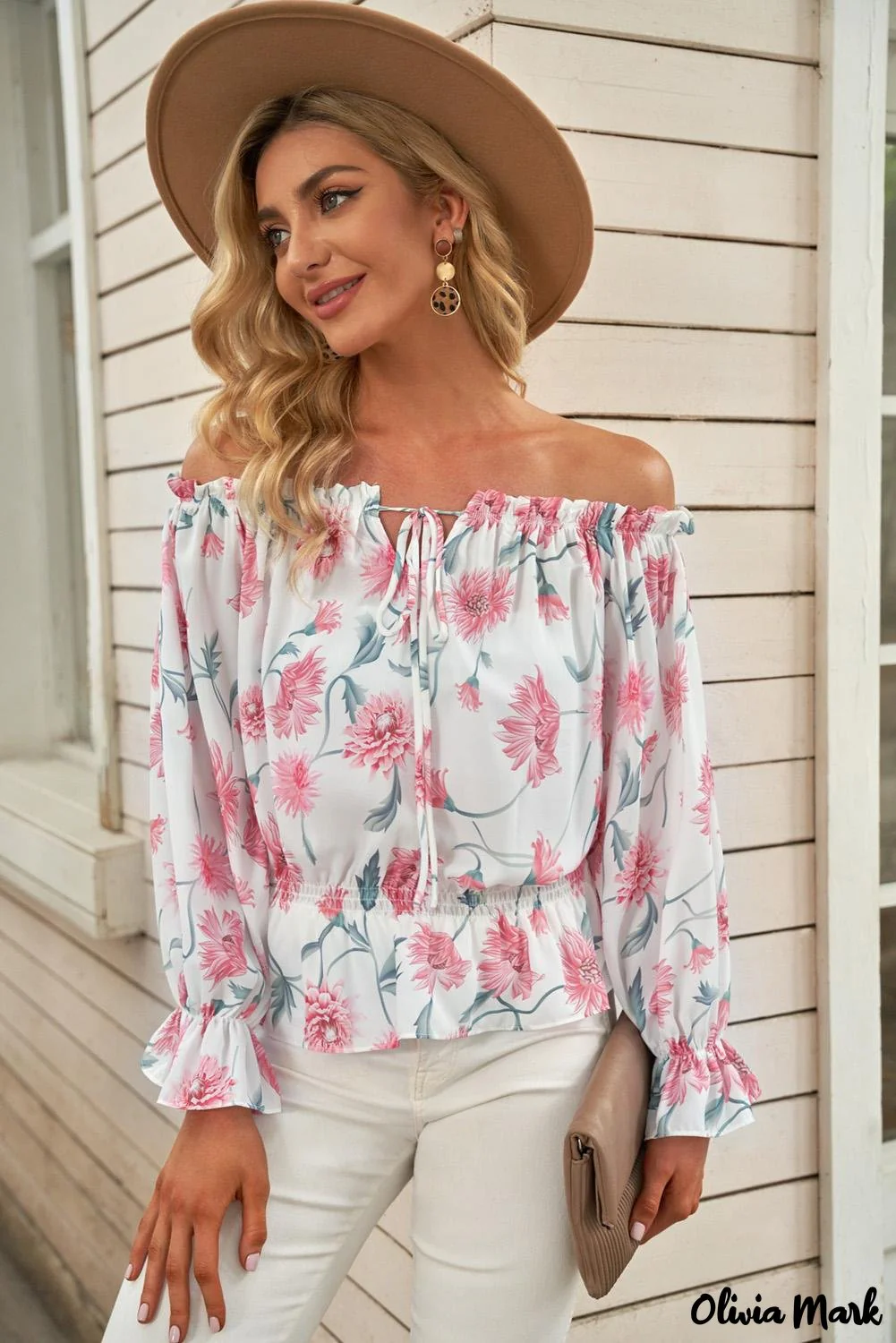 Deanwangkt - Floral off-the-shoulder blouse - Deanwangkt