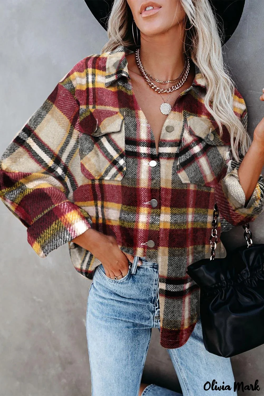 Deanwangkt - Pink Geometric Check Pocket Shirt - Deanwangkt