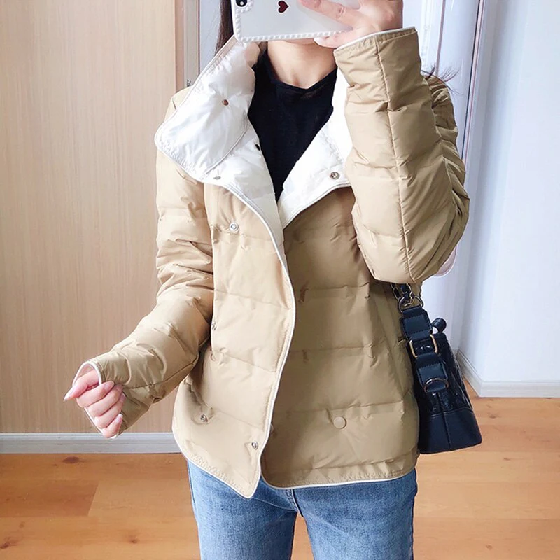 Black Friday Sales New Autumn Winter Women Ultra Light Short Down Coat 90% White Duck Down Jacket Female Puffer Parka Lady Warm Outwear - Deanwangkt