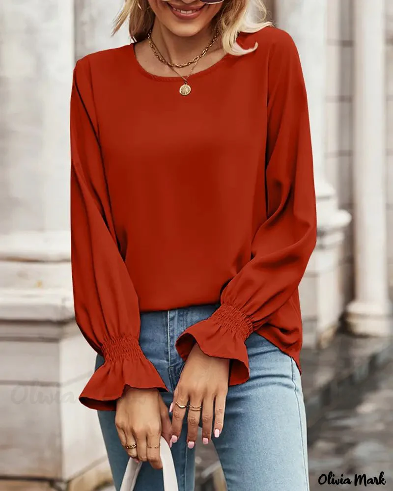 Deanwangkt - Long sleeve top with round neck - Deanwangkt