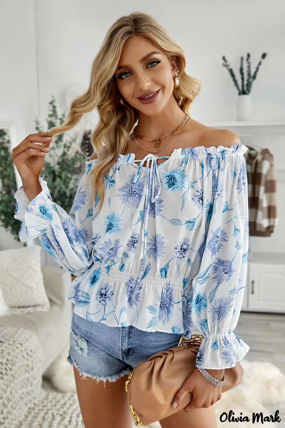 Deanwangkt - Floral off-the-shoulder blouse - Deanwangkt