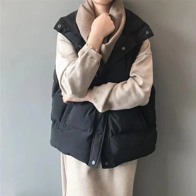 Black Friday Sales Down Jacket Female Winter Jacket Women Deanwangkt New Down Cotton Vest Short Thermal Clothing Ultralight Sleeveless Windproof Jacket - Deanwangkt