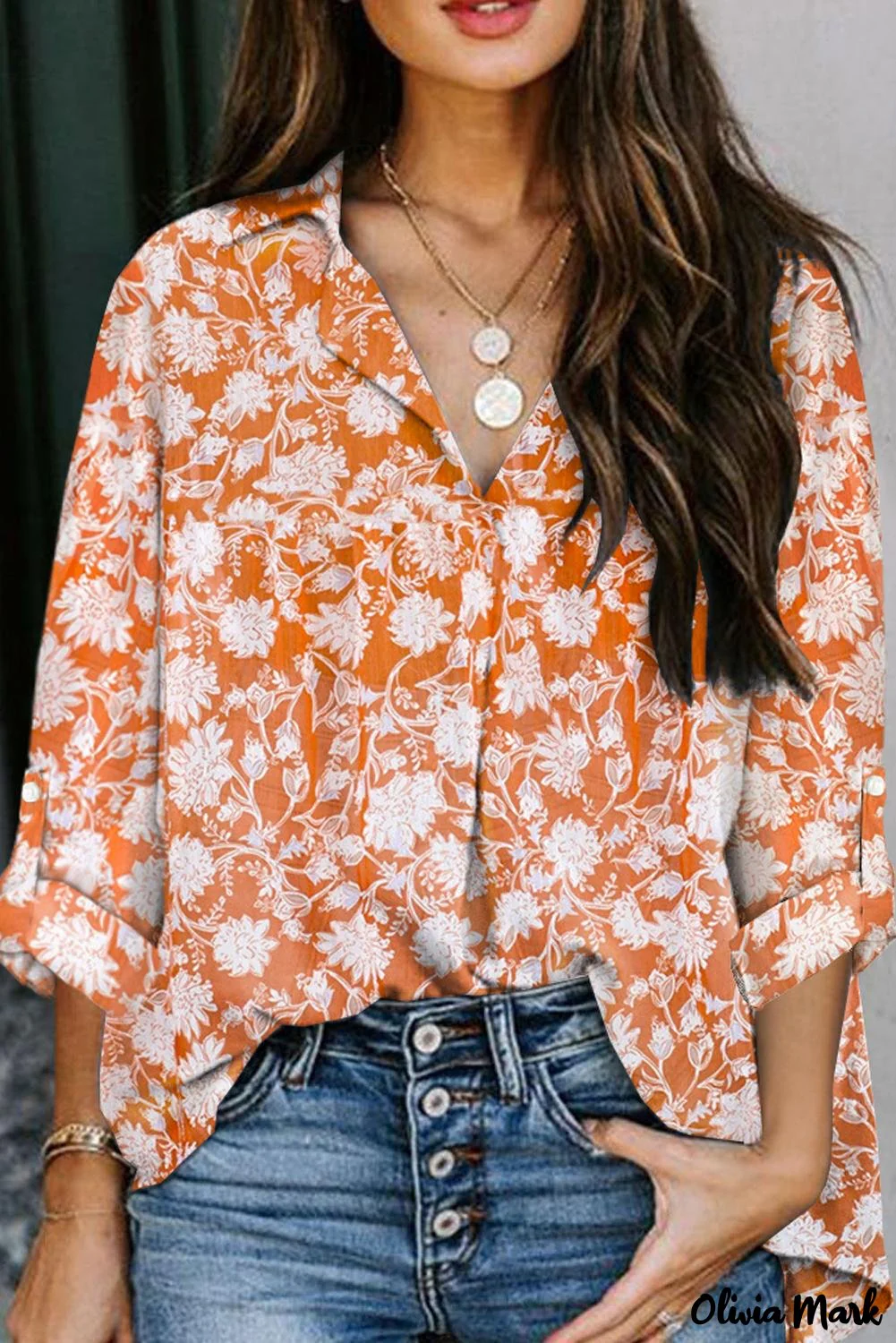 Deanwangkt - White Floral Button Down Long Sleeve Shirt - Deanwangkt