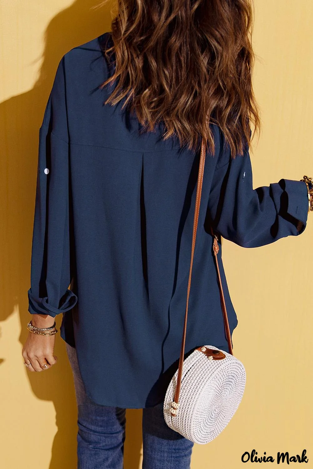 Deanwangkt - White buttoned shirt with long sleeves and plain pocket - Deanwangkt