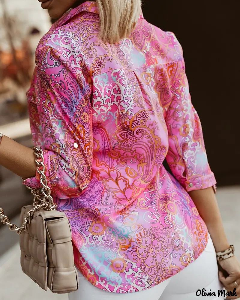 Deanwangkt - Baroque Print Long Sleeve Shirt - Deanwangkt