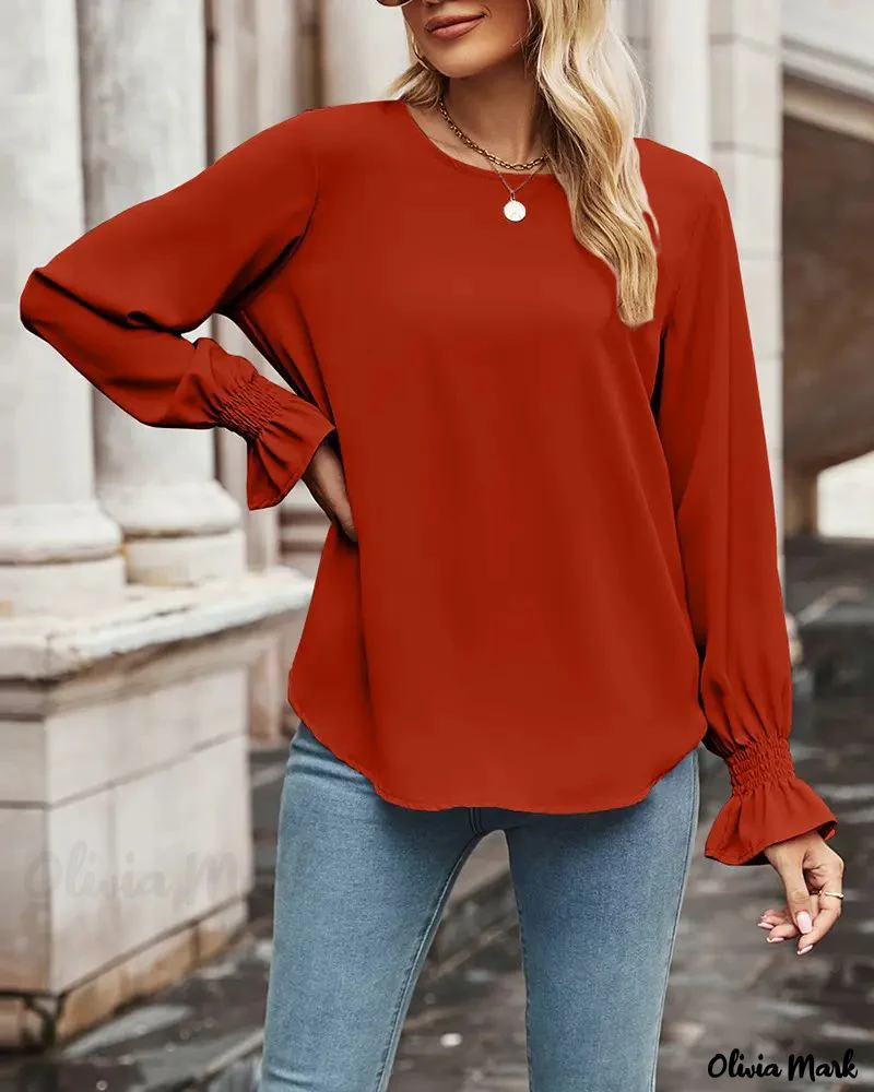 Deanwangkt - Long sleeve top with round neck - Deanwangkt