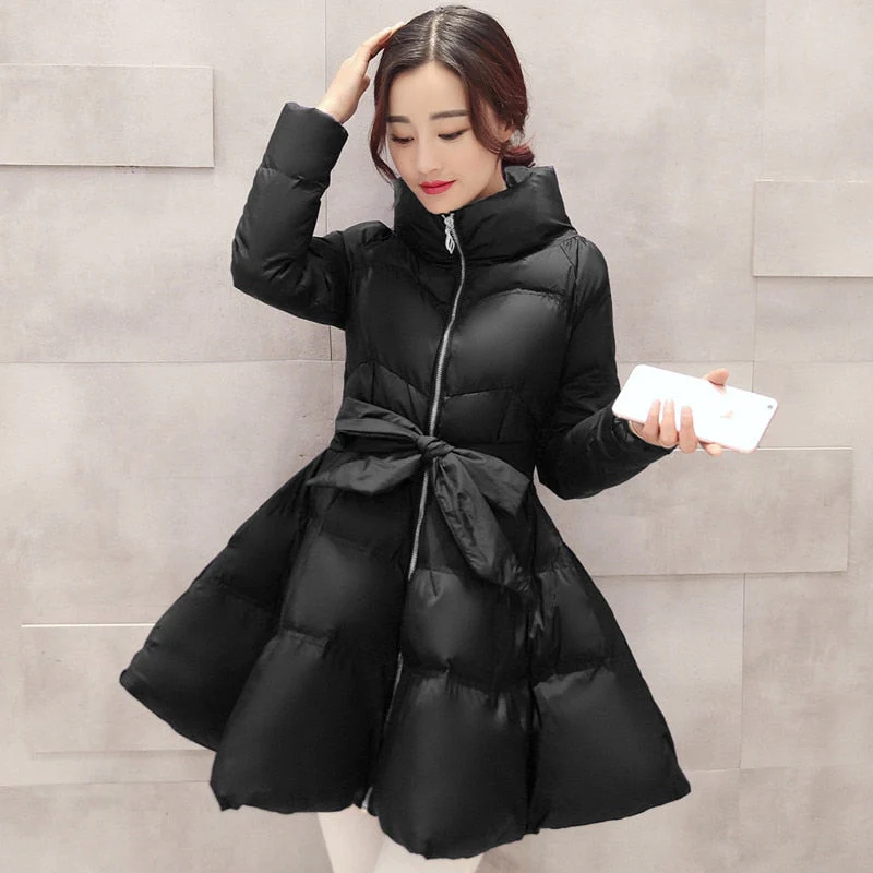 Christmas Gift Deanwangkt New Fashion winter coat women warm outwear Padded cotton Jacket coat Womens Clothing High Quality parkas manteau femme R853 - Deanwangkt